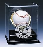 MONTREAL EXPOS OFFICIAL AUTOGRAPH BASEBALL DISPLAY CASE