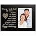 Personalized five year anniversary gift for her him couple Custom Engraved wedding gift for husband wife girlfriend boyfriend photo frame holds 4x6 photo by LifeSong Milestones (black)