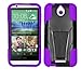 HTC Desire 510 Black And Purple Hardcore Slim Kickstand Cases