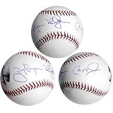 Tony Gwynn, Mark McGwire and Cal Ripken Jr. Triple Autographed MLB Baseball