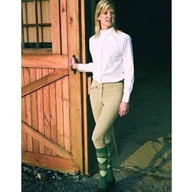 Ladies TuffRider Ribb Knee Patch Riding Breeches