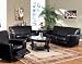 Havana Bycast Contemporary Leather Match 3PC Sofa Set with Reclining Chair
