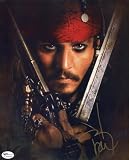 Johnny Depp Autographed/Hand Signed ''Pirates of the Caribbean'' Celebrity 8x10 Photo