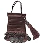 Nicole Miller Satin Universal Cell Phone Carry Case, Brown with Coins and Tassle