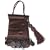 Nicole Miller Satin Universal Cell Phone Carry Case, Brown with Coins and Tassle