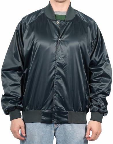 Auburn Sport Men's Classic Baseball Jacket, Navy, Size Small