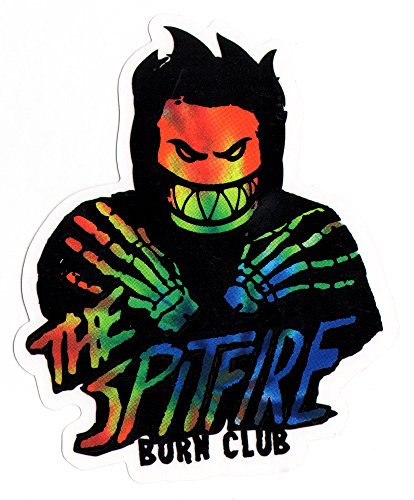 Spitfire Wheels Return of the Burn Skateboard Sticker - 12.5cm high approx sk8