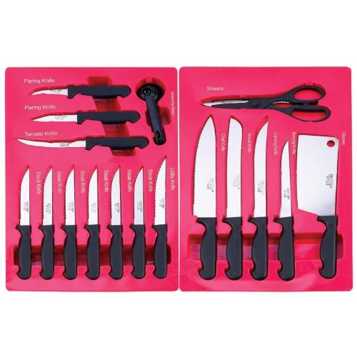 21PC DIAMOND CUT CUTLERY SET