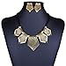 Antique Brass Tone Tribal Jewelry Shield Fringe Charm Pendant Chain Necklace