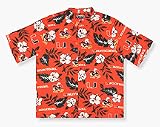 Miami Hurricanes Pareau Print Royal Shirt From Reyn Spooner