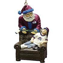 Colorado Avalanche NHL "Santa's Gift" Tree Ornament