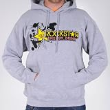 Rockstar Energy Drips Hoodie Sweater Grey Heather