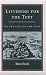 Search : Listening for the Text: On the Uses of the Past (The Middle Ages Series)