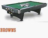NFL Team Logo 8 Foot Pool Table WITH Logo Felt Style: Cleveland Browns