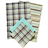 Martinique Stripe Kitchen Towel Set - Coast