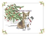 Welsh Corgi - Christmas Design by Cindy Farmer