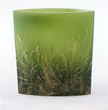 Great Gift Idea !!! Beautiful Scenery Hand Blown Art Glass Vase