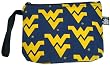 West Virginia University WVU Logo Makeup Pouch-Travel Clutch - Coin Purse Wristlet Make up Cosmetic Beauty Bag Best Unique Small Gifts for Women Woman Ladies Girls or College Students