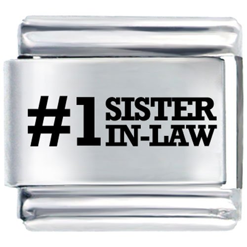 #1 Sister In Law Laser Italian Charm