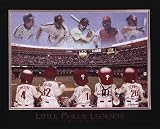 Little Phillies Legends - Carlton, Schmidt, Ashburn, Dykstra, Daulton by Harrison Woods. PLAQUE MOUNTED. 8.84 inches width by 6.17 inches height. Highest Quality Art Poster Print