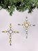 SohoSpree Keepsake Christmas Ornament- Light Catcher Crosses, Set of 2