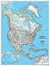 North America Political Map Education Art Poster Print, 24x30