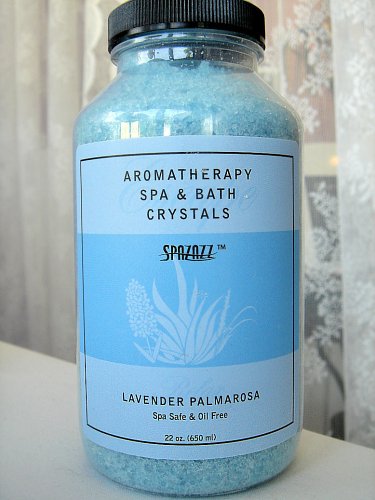 Spazazz Lavender Palmarosa Relax All-natural Spa & Bath Crystals  -107- 22oz