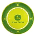 Motorhead Products John Deere 100-Percent Melamine 8-Inch Plates, Modern Logo Series, 4-Pack