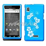 Plain Hibiscus/Blue Phone Protector Cover for MOTOROLA A855 (Droid)