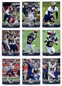 2013 Topps NFL Football Team Set - St. Louis Rams 15 Cards Robert Quinn T.J. McDonald Daryl Richardson Tavon Austin Chris Long St. Louis Rams Stedman Bailey Janoris Jenkins Sam Bradford Chris Givens Cortland Finnegan James Laurinaitis Alec Ogletree Lance Kendricks Zac Stacy