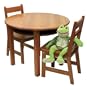 Lipper International Child's Round Table and Set of 2 Chairs, Pecan