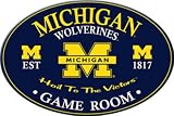 Michigan Wolverines Wooden Pub Style Bar Sign