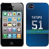 Lofa Tatupu - Color Jersey on iPhone 4 / 4S Thinshield Snap-On Case by Coveroo at Amazon.com