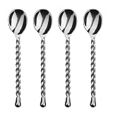 Gourmet Settings Silver Tear Stainless Steel Minispoons set of 4.
