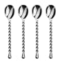 Gourmet Settings Silver Tear Stainless Steel Minispoons set of 4.