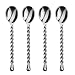Gourmet Settings Silver Tear Stainless Steel Minispoons set of 4.