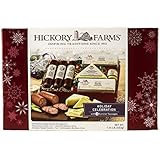 Hickory Farms Holiday Celebration 1.3 lb Gift Set Includes: Summer Sausage Smooth & Sharp Three Cheese & Onions Sweet Hot Mustard Golden Toasted Crackers Strawberry Bon Bons
