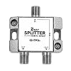 PLANEX 高画質・地デジ対応アンテナ2分配器(F型) PL-ANT02SP