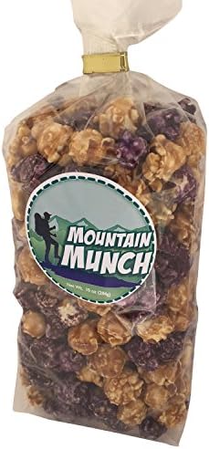 Mountain Munch Crunchy Gourmet Caramel and Huckleberry Popcorn with Yogurt Pretzel Bites (10oz)