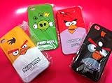 4pcs set of Angry Bird iphone 4 4G ATT case (Red/ Yellow /Black Bird + Pig  ....
