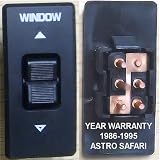 1986-1995 Chevrolet Astro Front Only -- Window Switch POWER, ,1 BUTTON,5 PRONGS... 