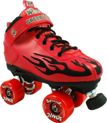 Plasma TV Low Price :Sure Grip Rock Speed Freaks Hot Red Boots with Black Flames and Red Outdoor Wheels Mens Boys Ladies Womens Girls Kids Childrens Youth Quad Speed Skates
