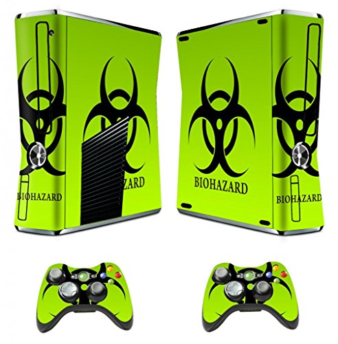 TQS™ Designer Skin Sticker for Xbox 360 Slim Console with Two Wireless Controller Decals- Biological harzard
TQS™ Designer Skin Sticker for Xbox 360 Slim Console with Two Wireless Controller Decals- Biological harzard