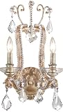 Eurofase 17513-012 Colavita 2-Light Wall Sconce, Antique Silver