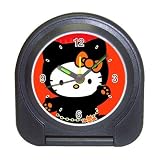 Travel Alarm Clock of Hello Kitty in Goth Outfit with Bat Belt