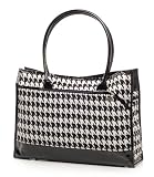 Black and White Hounds Tooth Tote Bag