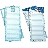 Creative Hobbies&reg; Magnetic Memo Note Pads, 3 Each of 2 Let It Snow Designs - Total of 6 Pads (8 X 3.5 Inches, 60 Sheets Per Pad) Designs Vary