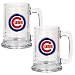 Chicago Cubs MLB 2pc 15oz Glass Tankard Set- Primary Logo by Great American Products