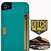 iPhone 4s Wallet Case - Q Card Case for iPhone 4/4s by CM4 - Ultra Slim Protective Carrying Cover (Pacific Green)