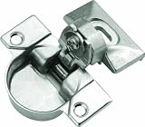 Hickory Hardware P5127-14 3/4-Inch Overlay Euro Frame Hinge, Bright Nickel